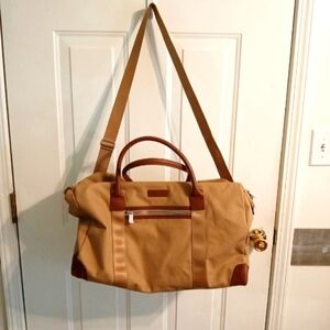 Men's Brooks Brothers travel bag with leather handles new smoke free stain free